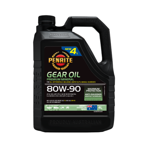 Penrite Gear Oil Mineral For Diff's & Manual Gearboxes  4l 80w90 GO8090004 