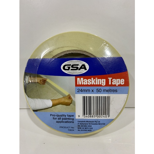 GSA Masking Tape 24mm X 50mtr GSA-70624 70624