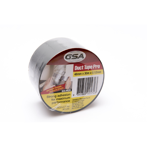 GSA Pro Silver Duct Tape 0.12Mm - 30Mtr X 48MM 8512SI