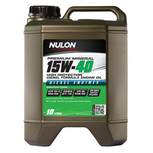 Nulon  High Protection Diesel Engine Oil  10L 15w40 HP15W40-10 