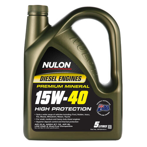 Nulon  High Protection Diesel Engine Oil  5L 15w40 HP15W40-5 