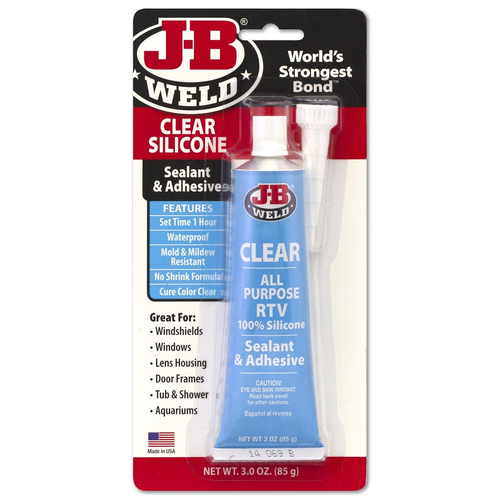 JB Weld Silicone Clear 85g Tube 31310