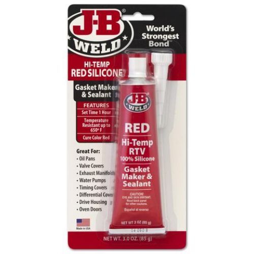 JB Weld Hi Temp Red Silicone Rtv Gasket Maker & Sealant  85g  JBW31314 JBW31314