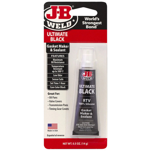JB Weld Ultimate Black Silicone Rtv Gasket Maker & Sealant  14g  JBW32509 JBW32509