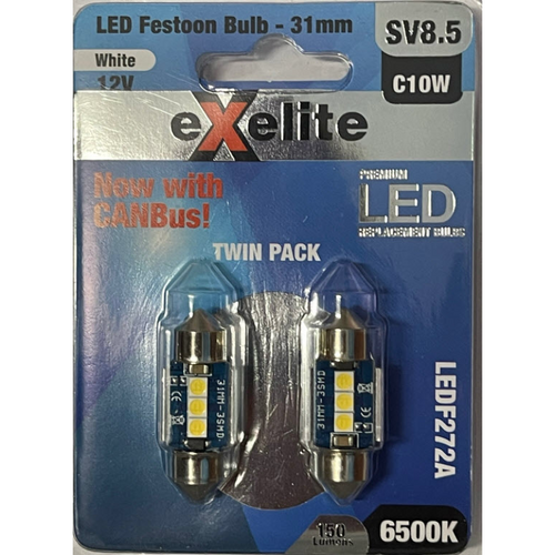 Exelite Led Festoon Bulbs (2-Pack) 12V 10W LEDF272A