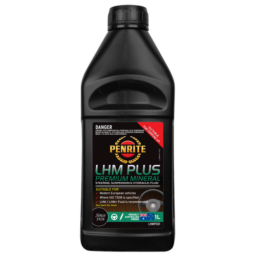 Penrite LHM Plus Premium Mineral Power Steering Fluid 1L LHMP001