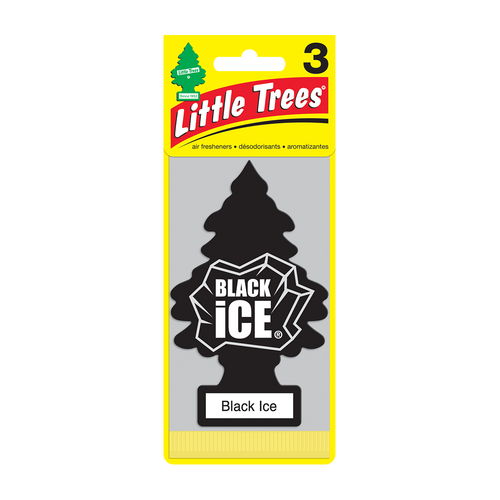 Little Trees Black Ice Air Freshener - 3 Pack 32055