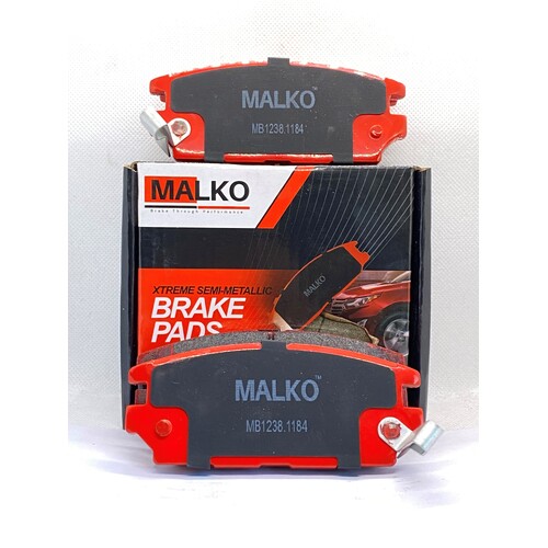Malko Rear Semi-metallic Brake Pads MB1238.1184 DB1238