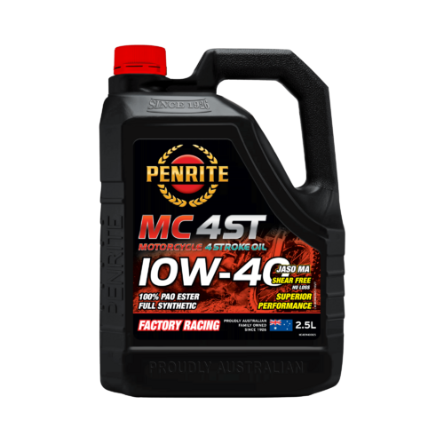 Penrite Mc-4st 100% Pao Ester Full Synthetic Motorcycle Engine Oil  2.5l 10w40 MC410W400025 