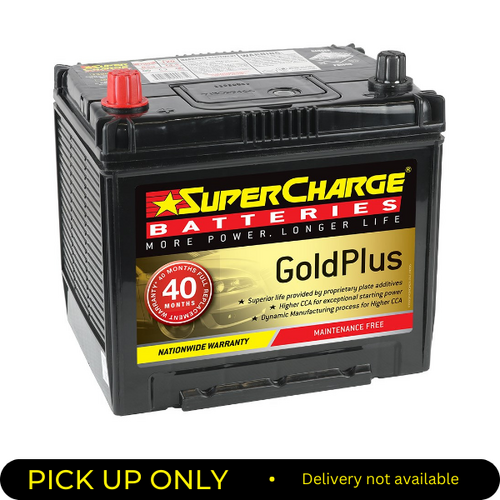 Supercharge Gold Plus Battery 630cca 55D23R MF75D23R 