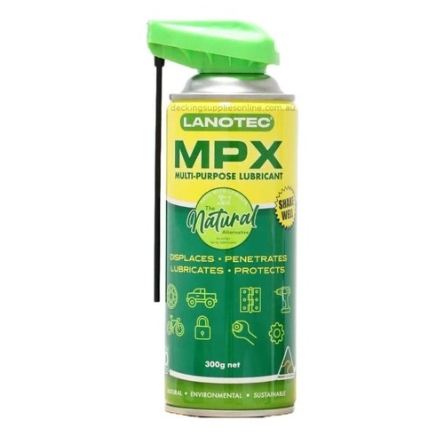 Lanotec MPX Multipurpose Lubricant And Penetrant Spray 300g Aerosol MPX-0300
