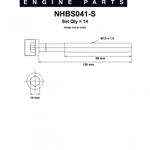   Engine Cylinder Head Bolt Set    NHBS041 NHBS041
