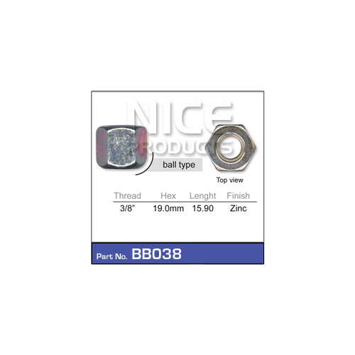 Nice  Wheel Nut (1)    BB038 BB038