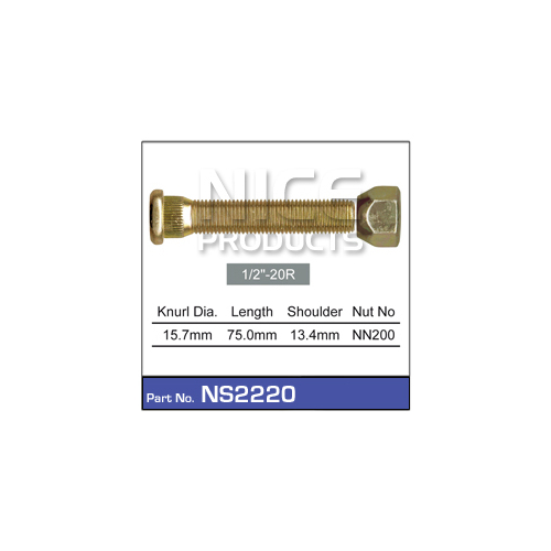 Nice  Long Wheel Stud & Nut (1)    NS2220 NS2220