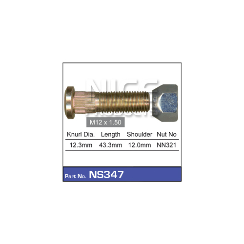 Nice  Wheel Stud & Nut (1)    NS347 NS347