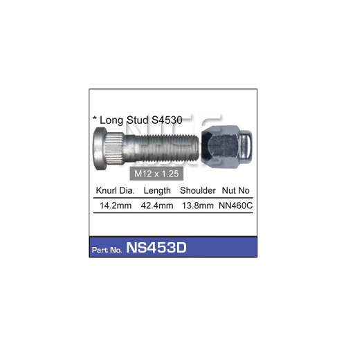 Nice  Wheel Stud & Nut (1)    NS453D NS453D