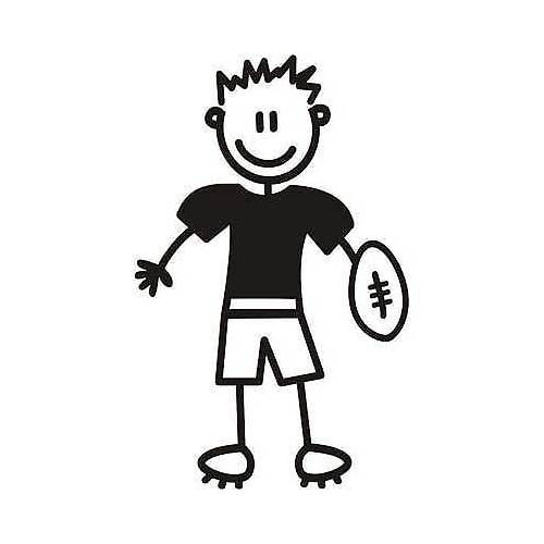 Genuine My Family Sticker - Older Boy with Football