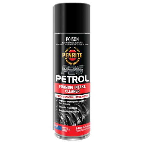 Penrite P26 Petrol Foaming Intake Cleaner 240ml Aerosol P26PETAIC000240
