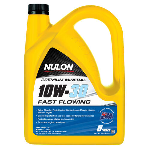 Nulon  Premium Mineral Engine Oil  5L 10w30 PM10W30-5 