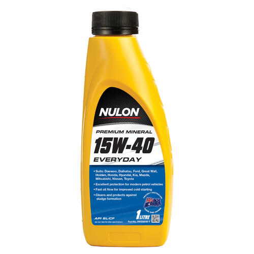 Nulon  Premium Mineral Engine Oil  1L 15w40 PM15W40-1 