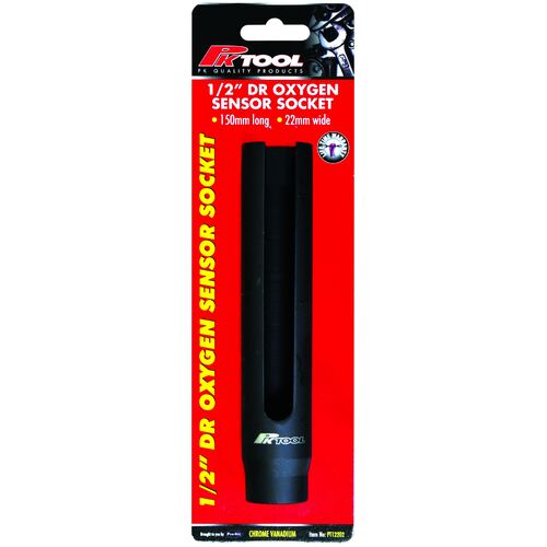 PK Tool Socket - 1/2inch Dr 150mm Long 22mm Oxygen Sensor PT12202