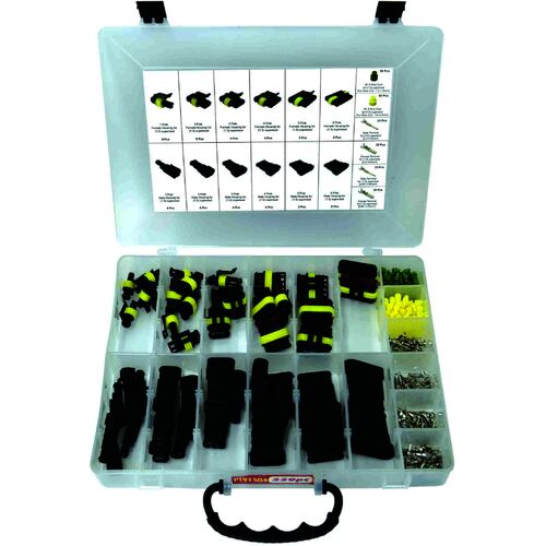PK Tool Wire Connector Assortment - 250pc Superseal Waterproof Multi Connectors PT91504