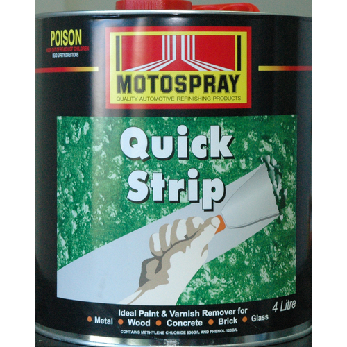 Rustoleum Motospray Quickstrip Paint Stripper Black 4l QS4 QS4