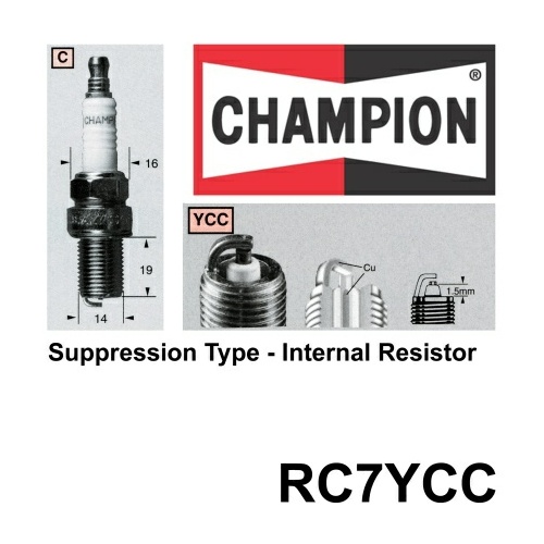 Champion Spark Plug (1) RC7YCC 
