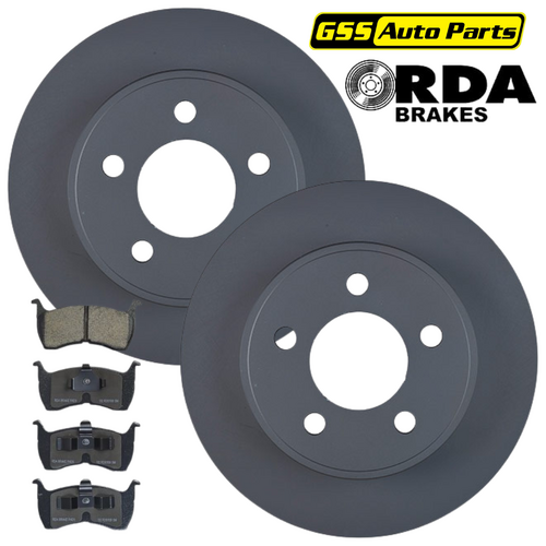 RDA Front Brake Disc Rotors (pair) & Brake Pads RDA500-RDB1108