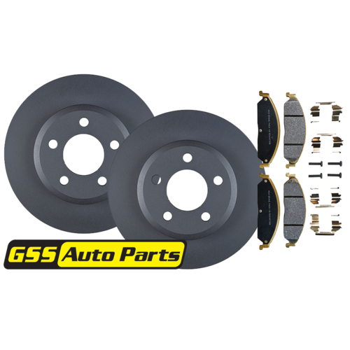 RDA Front Brake Disc Rotors (pair) & Heavy Duty Brake Pads RDA504-RDX1473