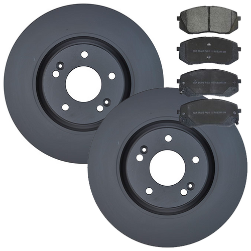 RDA Front Brake Disc Rotors (pair) & Brake Pads RDA8197-RDB2055