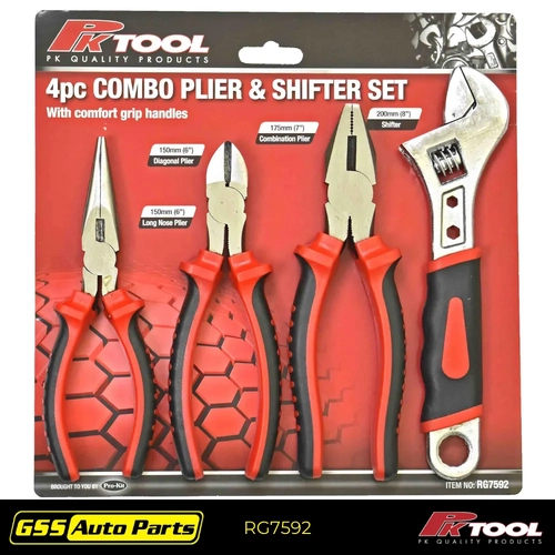 Pk Tool 4pc Combo Plier And Shifter Set RG7592