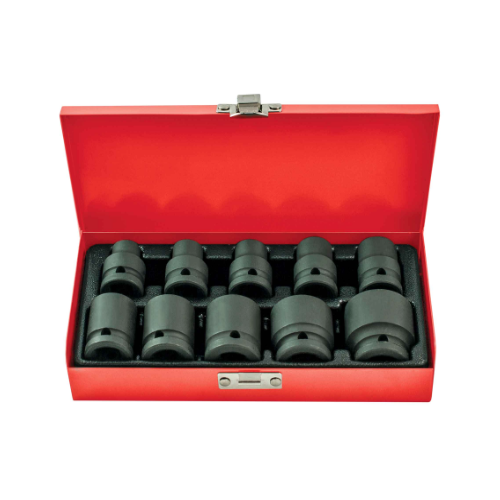PK Tool Socket Set - 1/2inch 10pc Impact 9, 10, 11, 13, 14, 17, 19, 21, 24 & 27mm RG7775