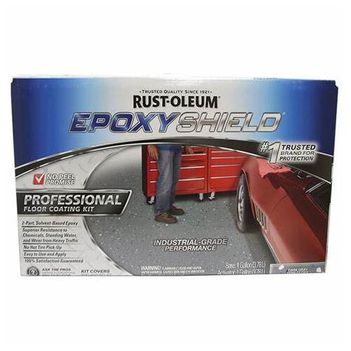 Rustoleum  Epoxyshield 2 Pack Epoxy Garage Floor Paint Kit 37m2 Dark Grey 7.57L  238467 238467