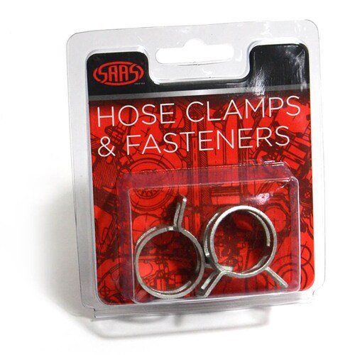 SAAS Pack of 2 Spring Hose Clamps 19mm (3/4") SHC19