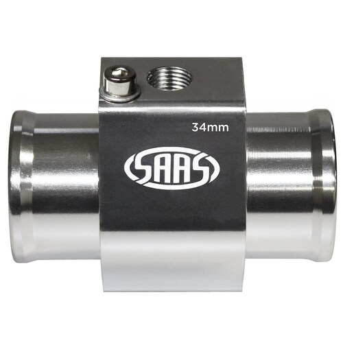 SAAS Aluminium Water Temperature Adapter For Radiator Hose - 34Mm SWTA34