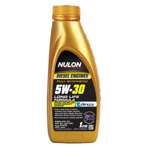 Nulon  Full Synthetic Petrol & Diesel Engine Oil  1L 5w30 SYND5W30-1 