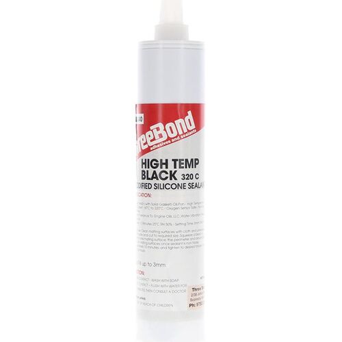 ThreeBond  Rtv Silicone Liquid Gasket Very High Temp Black  340g Cartridge  1207B-340