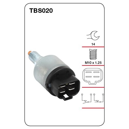 Tridon Brake Light Stop Light Switch TBS020