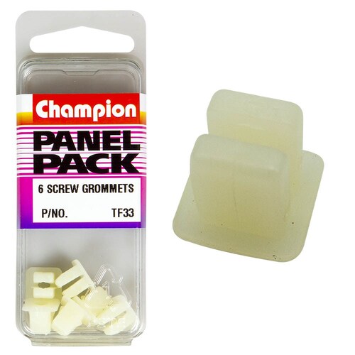 Champion Fasteners Pack Of 6 Screw Grommets (10X10Mm Head, 7.7Mm Length, To Suit M4) 6PK TF33