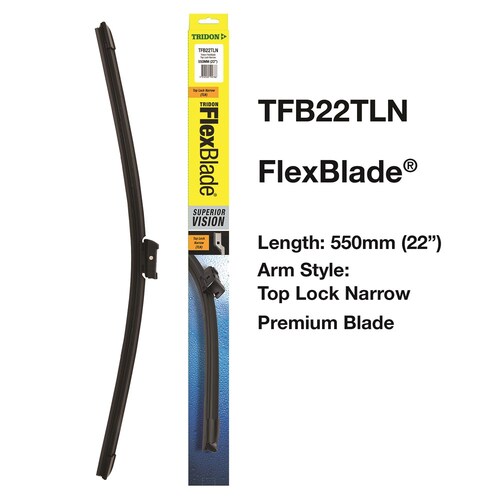 Tridon Top Lock Narrow 22In Wiper Blade - 1Pc 550mm (22") TFB22TLN
