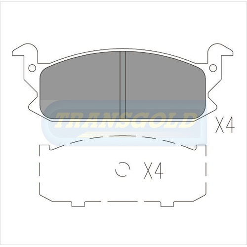Front Brake Disc Pads TG0383N DB383