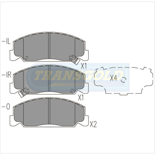 Front Brake Disc Pads TG0390N DB390