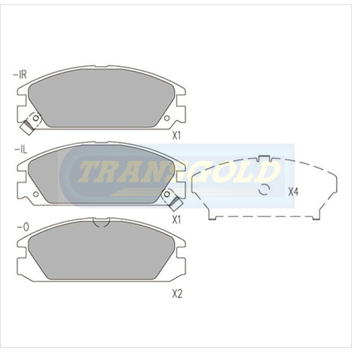 Front Brake Disc Pads TG0429N DB429
