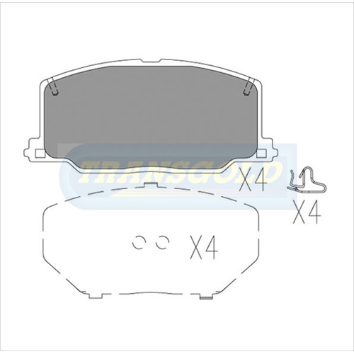 Front Brake Disc Pads TG1129N DB1129