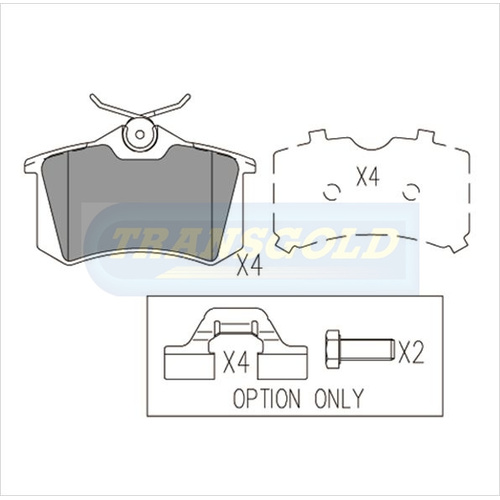 Rear Brake Disc Pads TG1192N DB1192