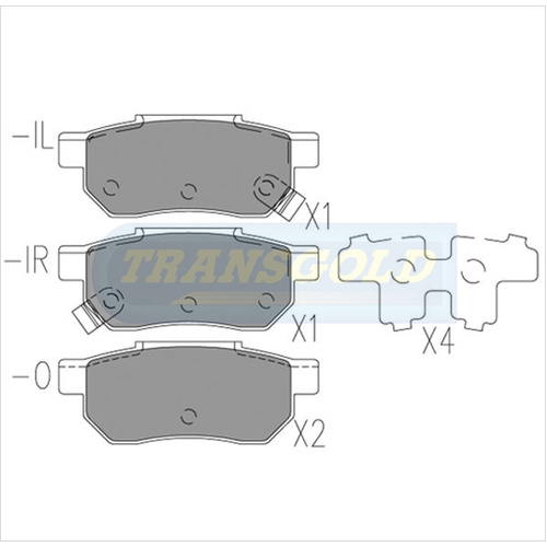Rear Brake Disc Pads TG1195N DB1195