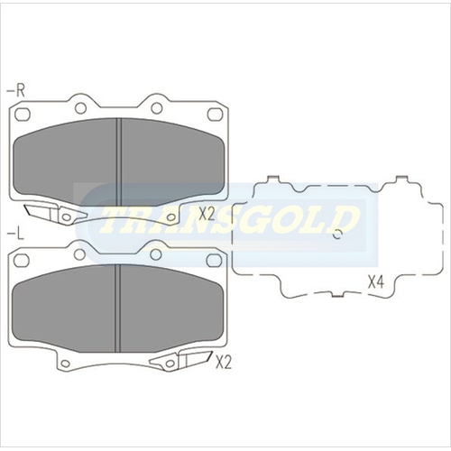 Front Brake Disc Pads TG1199N DB1199