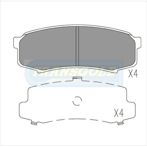 Rear Brake Disc Pads TG1200N DB1200