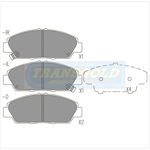 Front Brake Disc Pads TG1268N DB1268